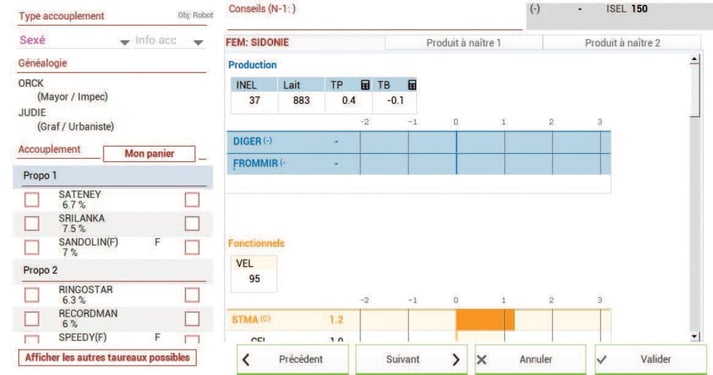 GENERATIONS - outil XR Repro - planning accouplement 3