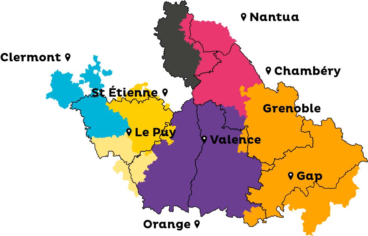 Carte des territoires